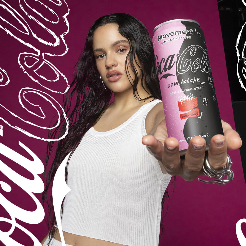 Transformação inspira Coca-Cola e Rosalía em nova criação de Coca-Cola Creations