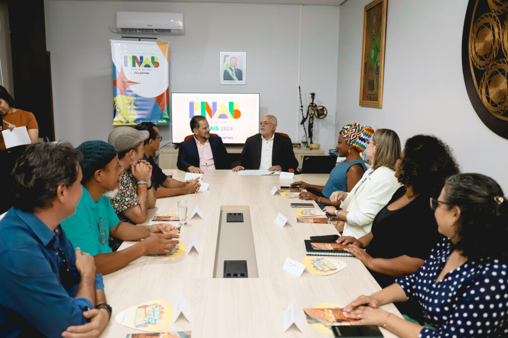 Representantes de instituições parceiras durante reunião de alinhamento com a Secult - Foto: Kadu Souza / Governo do Tocantins