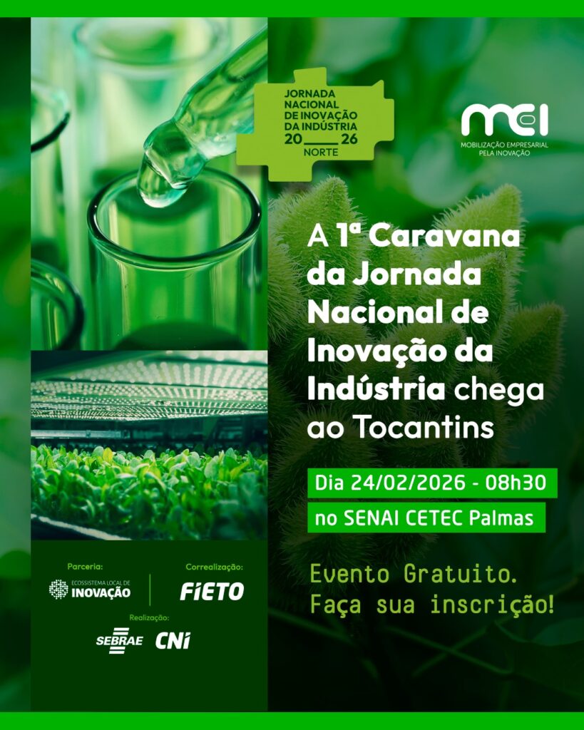 Sebrae Tocantins integra programação da Jornada Nacional de Inovação em Palmas