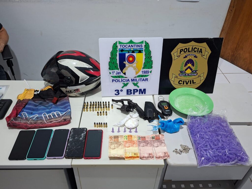 Polícias Civil e Militar prendem homem por tráfico de drogas e ameaça em Pedro Afonso