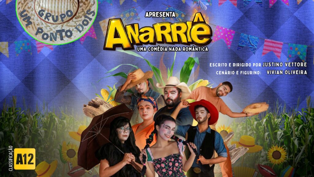Cultura junina ganha vida em novo espetáculo do Grupo Um Ponto Dois de Teatro